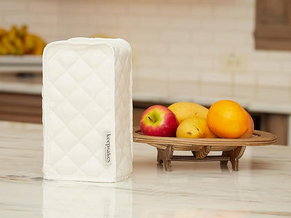 Covermates Keepsakes - Coffee Maker Cover - Dust Protection - Stain Resistant - Washable - Appliance Cover, Cream