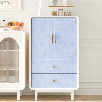 Light Blue Self Adhesive Velvet Flocking Liner for Jewelry Box Dresser 15.7"x118" Soft Felt Drawer Liner Roll Removable Felt Fabric Wallpaper Velvet Contact Paper for Cabinets Shelf Liners