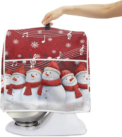 Christmas Stand Mixer Cover 6-8 Quart Kitchen Mixer Cover Snowman Food Processor Protective Covers Dust Protection Insulated Kitchen Decoration Gift for Friends