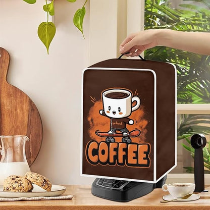 Coffee Maker Dust Cover Funny Mixer Small Kitchen Appliance Protector Foldable Washable