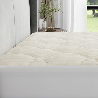 Novilla Soft Queen Mattress Topper, Plush Mattress Pad for Cold Sleepers, Electric Blanket Alternative with Deep Pocket Fits 8-21 Inch Mattress, Machine Washable