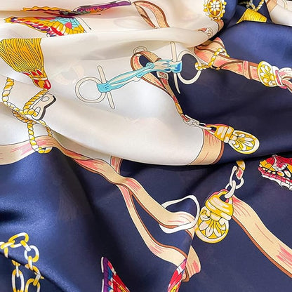 Fashion Scarves Scarf 100% Silk Feeling Scarf Silk Like Scarves Long Lightweight Sunscreen Shawls for Women