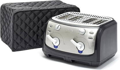 Covermates Keepsakes Toaster Cover - Dust Protection - Stain Resistant - Washable Appliance Cover, Black