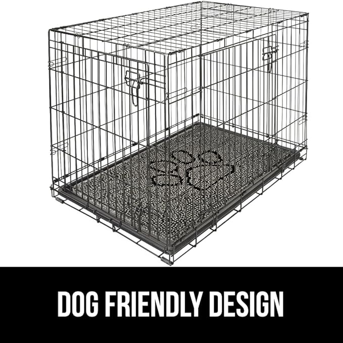 GORILLA GRIP SOAKSTOPPER Dog Door Mat, 30x20 Machine Washable Rug Absorbent Doormat Captures Moisture Mud Dirt, Quick Dry Soft Chenille Entryway Rugs Indoor Entrance Mats for Dog Paws, Paw Gray
