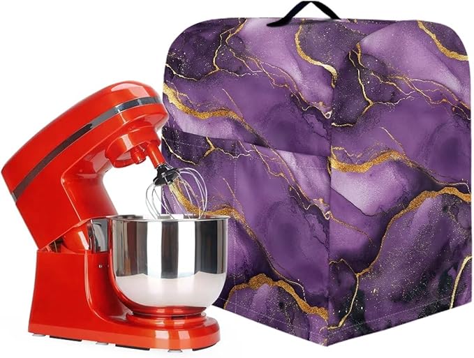 Stand Mixer Covers Protector Purple Marble Design Mixer Dust Covers Protector 4.5-8 Quart Mixer Fit Tilt Head & Bowl Lift Models Blue