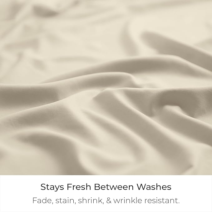 Mellanni Bed Skirt Twin XL Size - Bed Skirting - 15-Inch Tailored Drop Pleated Dust Ruffle - Hotel Luxury Bedding - Wrinkle, Fade, Stain Resistant - 1 Bedskirt (Twin XL, Golden Ivory)