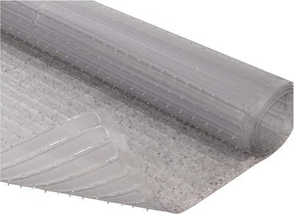 RESILIA Deep-Pile Carpet Runner - Plastic Vinyl Carpet & Rug Protector, Waterproof Clear Vinyl Floor Runners, 36 Inches Wide x 12 Feet Long, Made in The USA