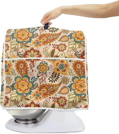 Boho Stand Mixer Cover 6-8Qt Mixer Cover Washable Anti-Stain Appliance Covers for Kitchen Counter Mixer Parts & Accessories Home Decoration