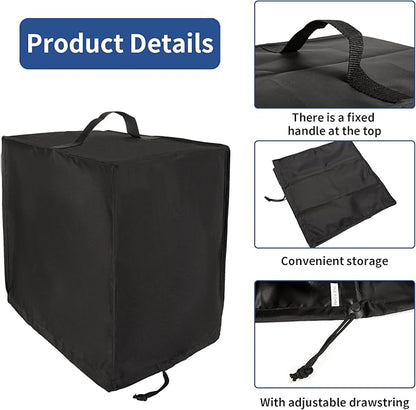 Black Air Fryer Cover for Kitchen Counter,Heavy Duty Heat-Resistant Dust Cover for Ninja AF101 Air Fryer 4 Quart/Instant Vortex Plus 6QT XL Air Fryer Ninja