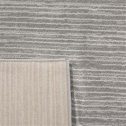 SAFAVIEH Vision Collection Runner Rug - 2'2" x 12', Silver, Modern Ombre Design, Non-Shedding & Easy to Clean, Ideal for Foyer, Hallway, Bedroom (VSN606G)