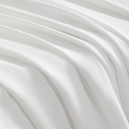 NTBAY Twin Comforter Set with Sheets, 5 Pieces Soft and Breathable Twin Bedding Set, Twin Bed in a Bag, Down Alternative Comforter Set Solid Color All Season, Kids Bedding Set, White
