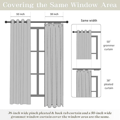 MASWOND Pinch Pleated Linen Sheer Curtains 84 Inch Length 2 Panels for Living Room Bedroom Semi Sheer Window Curtain Boho Neutral Back Tab Pinch Pleat Drape Easy Hanging Via Hooks Linen W38xL84