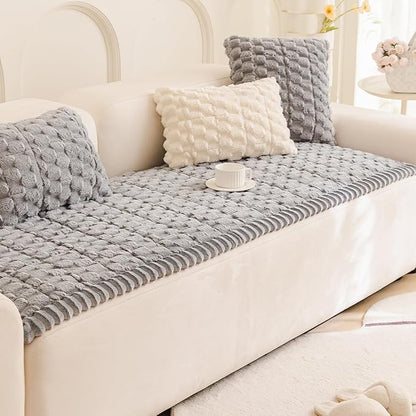 Plush Pet Sofa Covers for Dogs Washable Couch Protector for Cushion, Dog Friendly Furniture Covers Protector