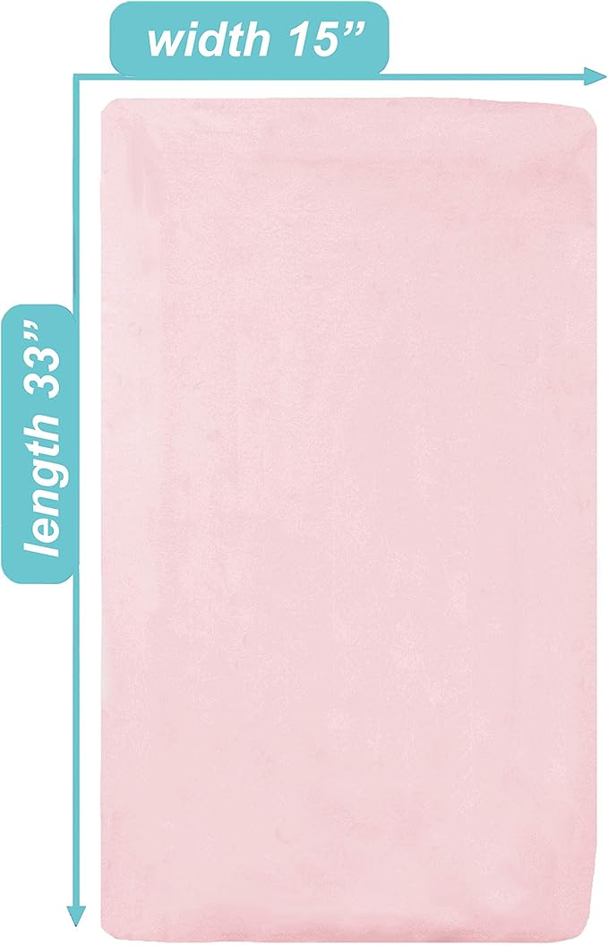 American Baby Company 15" x 33" Fitted Bassinet Sheet, 100% Natural Cotton Jersey Knit, Baby Pink, Soft Breathable, for Girls