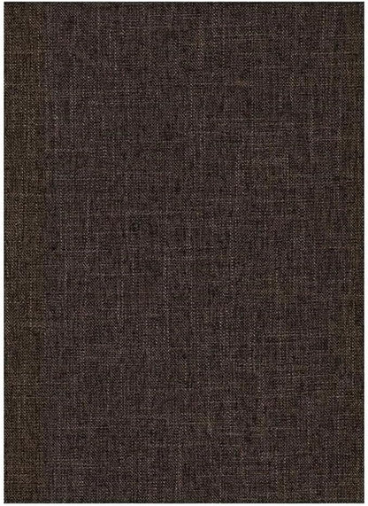 BOWERY HILL Full Linen Fabric Futon in Cocoa Brown-Frame Not Included