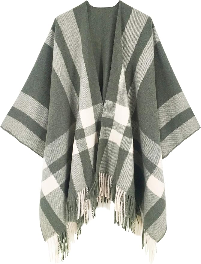 Breezy Lane Women's Shawl Wraps Warm Poncho Ruana Wrap Cardigan