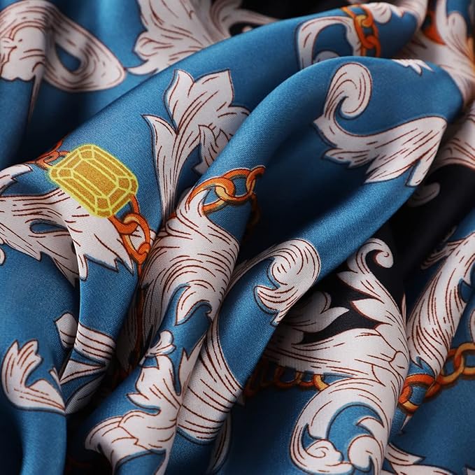 Fashion Scarves Scarf 100% Silk Feeling Scarf Silk Like Scarves Long Lightweight Sunscreen Shawls for Women