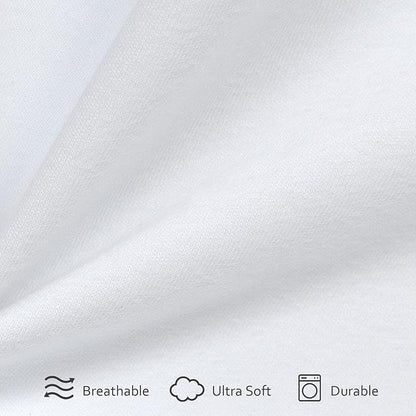 Cot Sheets 31" x 75"(2 Pack), Cot Fitted Sheet Ultra Soft and Breathable Snug Fit for Narrow Twin Mattress/Camp Bunk Beds/RVs Bunk/Guest Beds/Army Cots/Trifold Mattress Grey and White, Cover Only