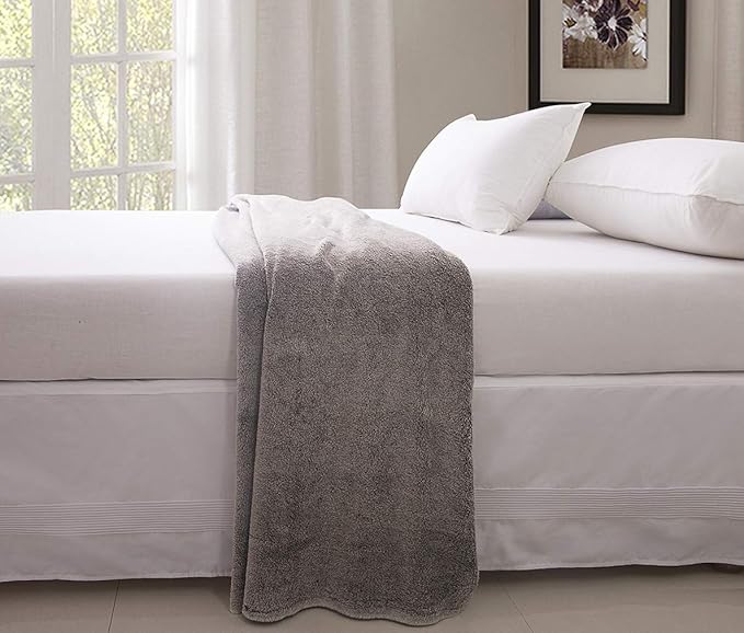 Valea Home Bed Skirt with Split Corners Durable Elegant Luxury Dust Ruffle Bed Covers with Pin Tucking 14 inch Tailored Drop, Twin, White