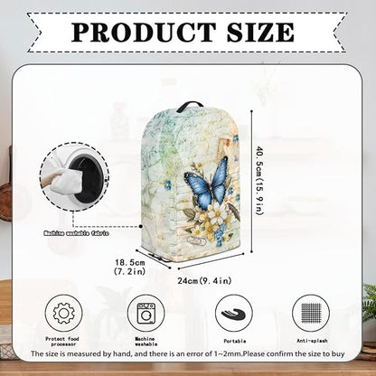 Butterfly Floral Blender Dust Cover Kitchen Appliance Oil-Proof Food Processor Protective Cover Keep Your Kitchen Clean