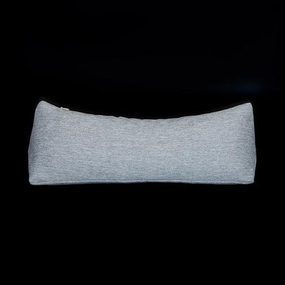 Buckwheat Neck Support Pillow Cervical Neck Cylinder Bolster Pillow,Buckwheat Hulls Adjustable Roll Pillow,Neck Pain Relief for Back and Side Sleepers Round Pillows for Lunch Break Grey, 6*15 inch