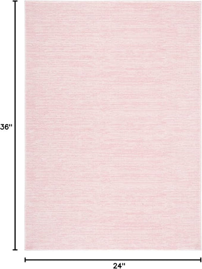 SAFAVIEH Vision Collection Accent Rug - 2' x 3', Pink, Modern Ombre Design, Non-Shedding & Easy to Clean, Ideal for Entryway, Foyer, Bedroom (VSN606U)
