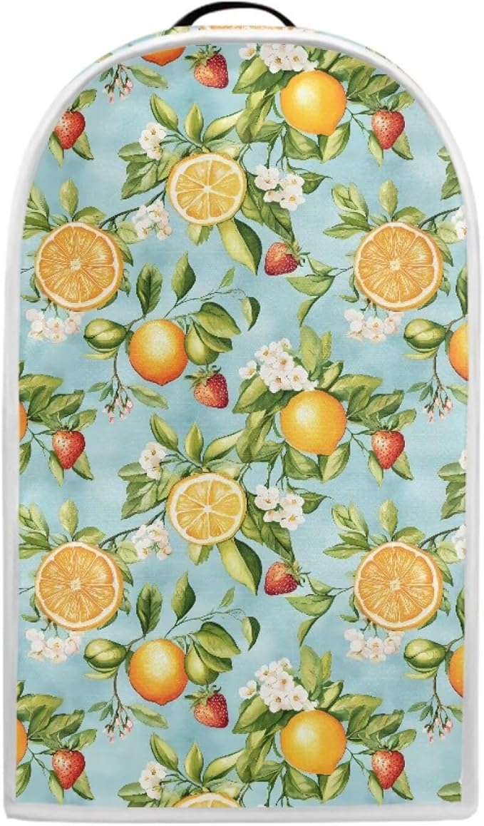 Blender Dust Cover for Stand Mixer or Coffee Maker Appliance, Anti Fingerprint Polyester Dust Proof Stain Resistant Blender Cover for Home Kitchen, Lemon Floral Print