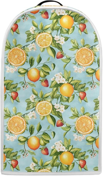 Blender Dust Cover for Stand Mixer or Coffee Maker Appliance, Anti Fingerprint Polyester Dust Proof Stain Resistant Blender Cover for Home Kitchen, Lemon Floral Print