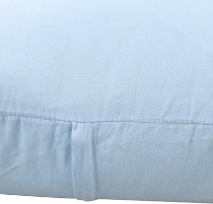 4-Pack 100% Cotton Lumbar Comfortable Solid Decorative Throw Pillow Case,Thmyo Rectangle Cushion Cover Pillowcase Sublimation Blank Pillow Covers DIY Throw Pillowcase(12x20inch/30x50cm, Light Blue)