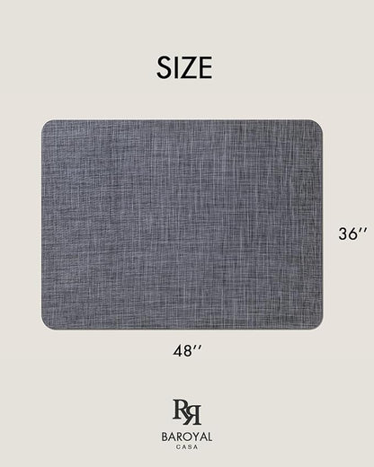 Office Chair Mat for Hardwood Floor Under Desk Computer Rolling Chair Mat for Wood/Tile Floor Non-Slip Heavy Duty Desk Rug PVC Plastic Hard Floor Protector 36" x 48" (Cool Grey)