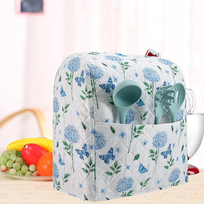 Stand Mixer Cover,Hydrangea Kitchen Mixer Cover Compatible With 5-8 Qt Kitchenaid Hamilton Mixers,Spring Summer Kitchen Decor,Kitchen Aid Mixer Covers,Pioneer Woman Kitchen Aid Mixer Assecories