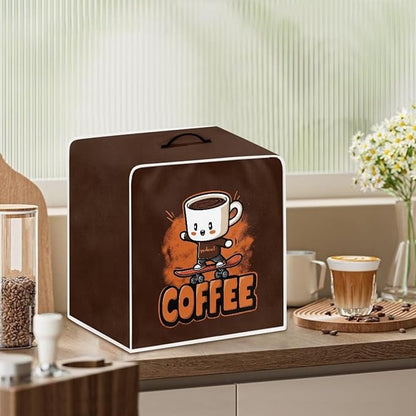 Coffee Maker Dust Cover Funny Mixer Small Kitchen Appliance Protector Foldable Washable