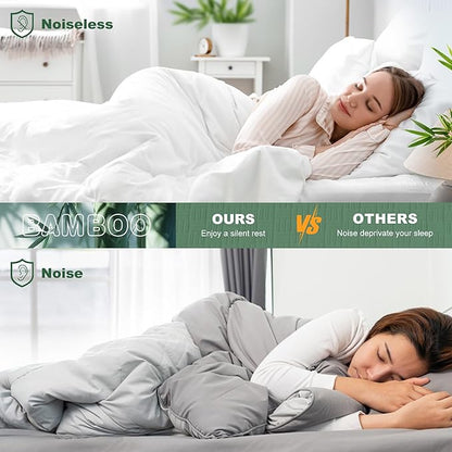GRT Full Waterproof Mattress Protector, Rayon Made from Bamboo Mattress Cover, Breathable Cooling Soft Mattress Protector, Machine Washable Mattress Pad with 8''- 26'' Deep Pocket