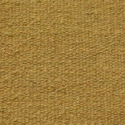 Rugsotic Carpets Hand Woven Flat Weave Kilim Wool ECO-Friendly Area Rugs - 2'6''x6', Runner Shape, Gold Color, Solid Plain Design, Low Pile Handmade Area Rugs for Living Room, Bed Room (D00111)