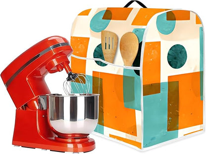 Mixer Dust Cover for 6-8 Qt Stand Mixer, Cloth Cover with 2 Storage Pockets for Stand Mixer Protective Covers Large for 6-8 Quart Mixer