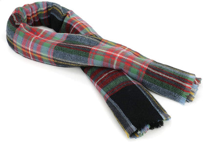 American Trends Women's Cozy Warm Winter Fall Blanket Scarf Stylish Soft Chunky Checked Giant Scarves Shawls