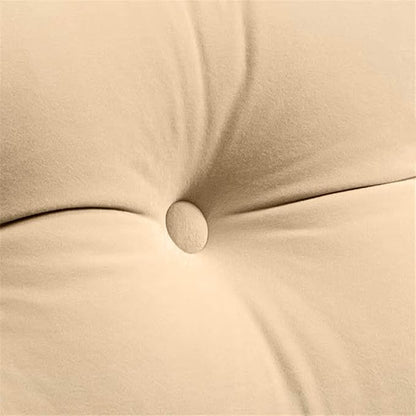 Triangular Reading Bed Rest Pillow Large Bolster Cushion Headboard Backrest Wedge Pillow with Removable Cover and Two Large Side Pockets (Beige, King: 78 x 8 x 20 inches)