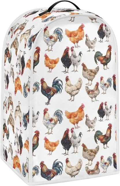 Chicken Pattern Kitchen Blender Dust Cover, Food Processor Stand Mixer Case, Coffee Maker Appliance Cover for Home Kitchen Indoor