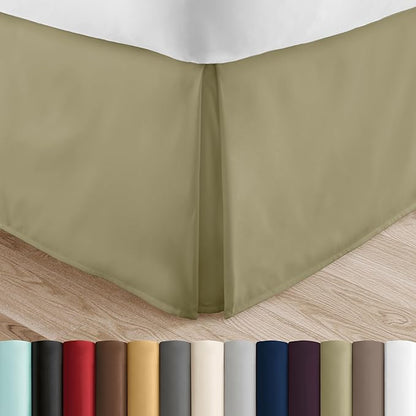 Linen Market Bed Skirt - Ultra Soft Microfiber - Easy Fit with 14 Inch Tailored Drop - Hotel Quality, Shrinkage & Fade Resistant - Bed Cover - King Bed Set - Bedroom Décor - (King, Sage)