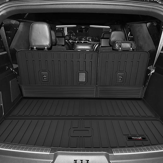 Custom for 2018-2024 Ford Expedition Max/Lincoln Navigator L Cargo Mats Trunk Liner All Weather TPE Protection Mat Accessories (for 18-24 Ford Expedition Max/Lincoln Navigator L)