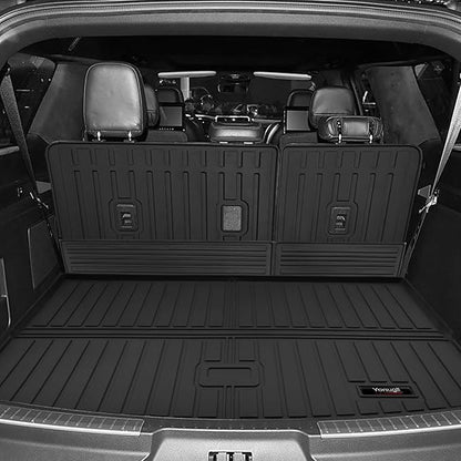 Custom for 2018-2024 Ford Expedition Max/Lincoln Navigator L Cargo Mats Trunk Liner All Weather TPE Protection Mat Accessories (for 18-24 Ford Expedition Max/Lincoln Navigator L)