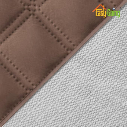 Easy-Going Sofa Slipcover Waterproof Sofa Cover Couch Cover for 4 Cushion Couch with Elastic Straps Washable Non-Slip Furniture Protector Cover for Pets, Dogs, Cat (XX-Large, Brown)