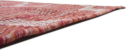 Unique Loom Outdoor Trellis Collection Area Rug (9' x 12' Rectangle, Rust Red/ Ivory)