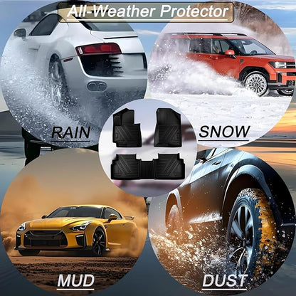 TPE Floor Mats Compatible with KIA Sportage Gas 2023-2026 Models，All Weather Protection 3D Waterproof Durable Anti-Slip TPE Floor Liners 1st ＆ 2nd Row Custom-fit Set Accessories （Non Hybrid Non PHEV）