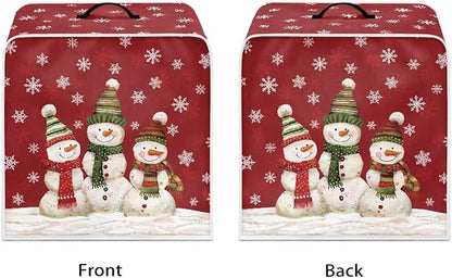Christmas Coffee Maker Cover, Cute Snowman Coffee Dust Cover, Xmas Mixer Appliance Protector