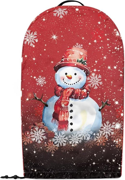 Christmas Blender Dust Cover Stand Mixer or Coffee Maker Appliance Covers with Drawstring, Anti Fingerprint Dust Proof Stain Resistant Blender Cover for Kitchen, Cute Snowman Print