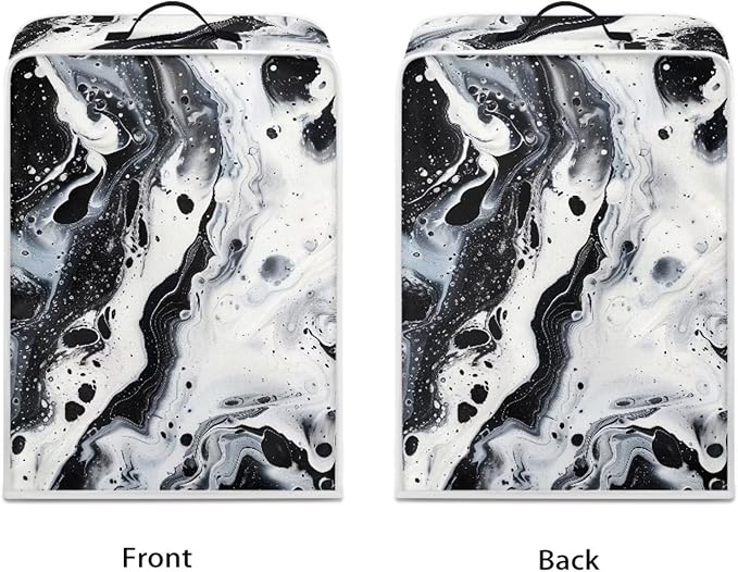 Marble Coffee Maker Cover Protector with Top Handle Washable Dustproof Small Kitchen Appliance Protector