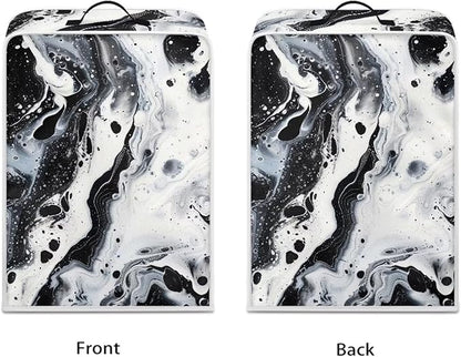 Marble Coffee Maker Cover Protector with Top Handle Washable Dustproof Small Kitchen Appliance Protector