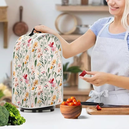 Flowers Print Blender Covers Kitchen Appliance Dust Cover Blender Protector Anti Splash Fingerprint Food Stain, Compatible with Stand Mixer Coffee Maker Juicer