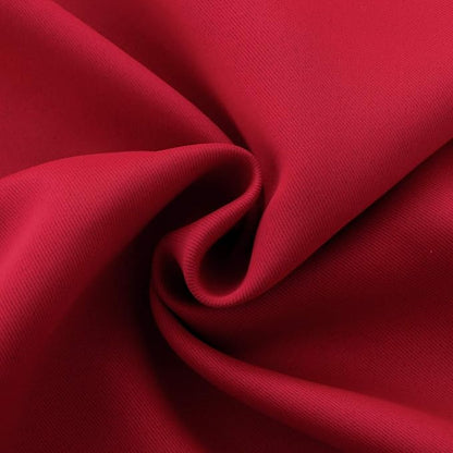 BGment Red Blackout Curtains 40 Inches Length for Short Window - Thermal Insulated Drapes Room Darkening with Rod Pocket for Kitchen Bedroom Bathroom, 2 Panels, 42 x 40 Inch